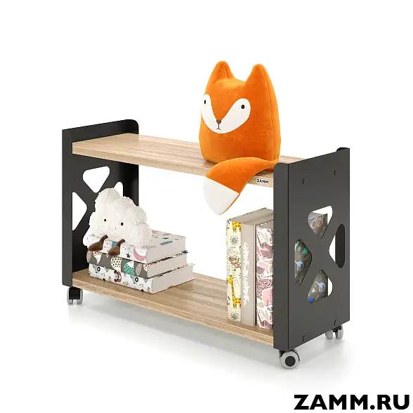 Стеллаж мобильный ZAMM HOME 2 полки